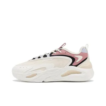 XTEP Mibian Anti-Slip Wear-Resistant Low-Top Sports Casual Shoes Women's White Black Pink