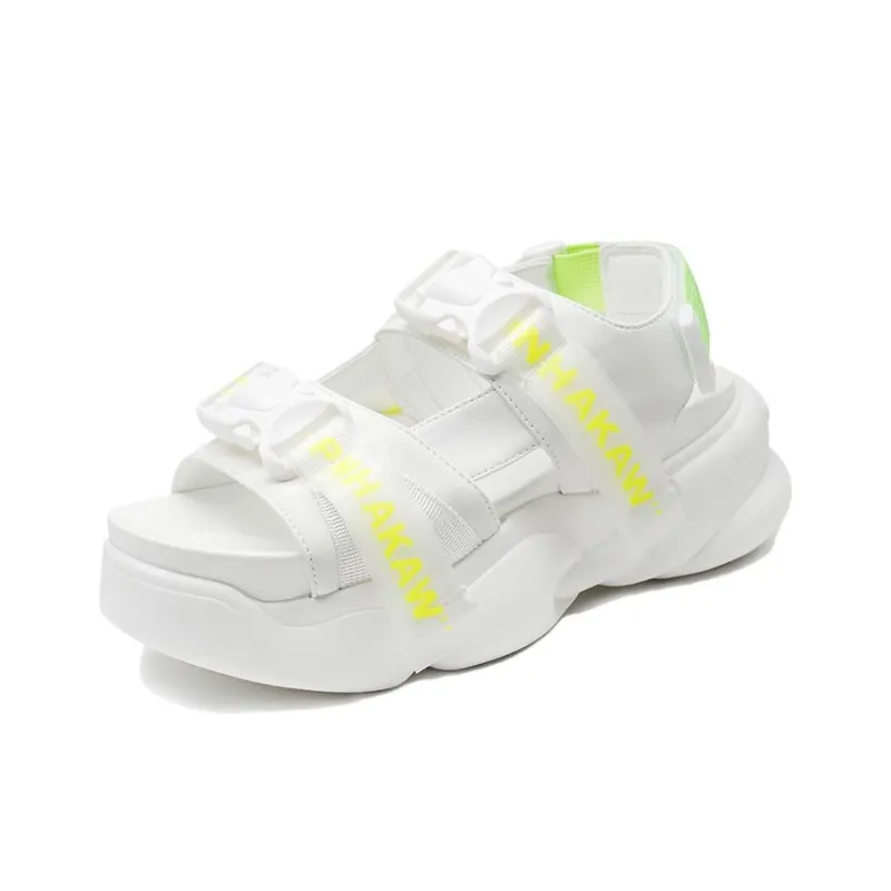 LESELE Beach Sandals Women's Black/White-1
