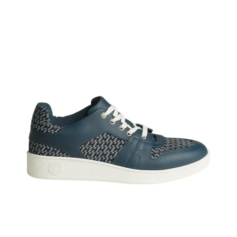 HERMES Low Top Stylish Skateboarding Shoes Men's Blue-1