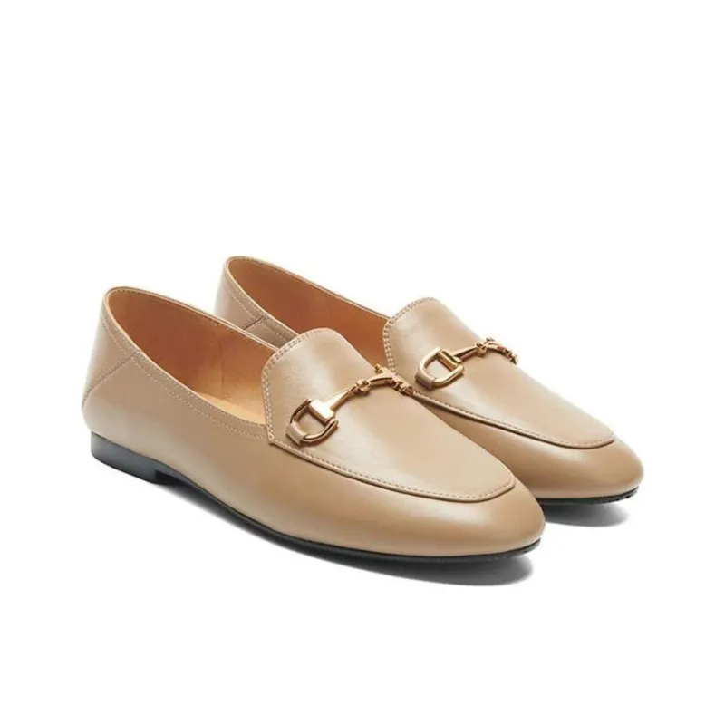 PT'SON Loafers Women's Black/Camel-3