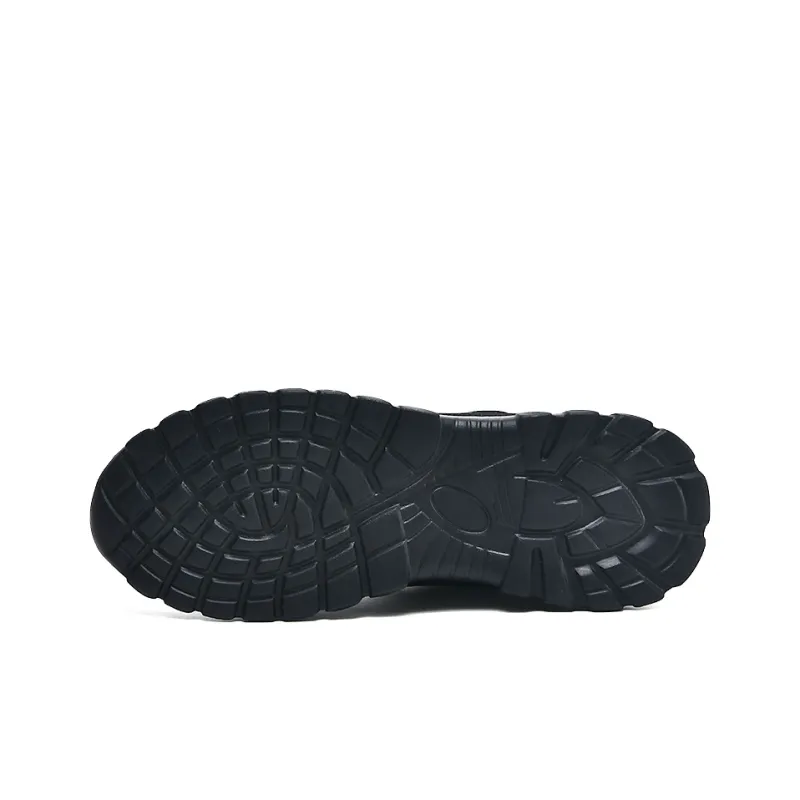 Binary Cushioning, Abrasion Resistant, Waterproof, Height Increasing Low Top Casual Shoes Men's Black-4