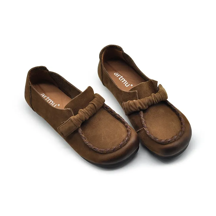 ARTMU Women's Casual Shoes Women's Low Top Light Brown-2
