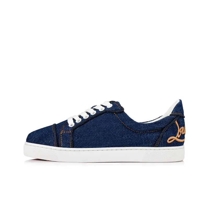 CL LUBOTING Elo Loubi Orlato Low Top Stylish Skateboarding Shoes Women's Blue-0