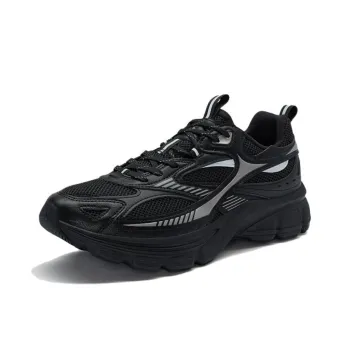XTEP Enable Source 2000 Anti Slip Wear Resistant Low Top Casual Shoes Men's Black Gray