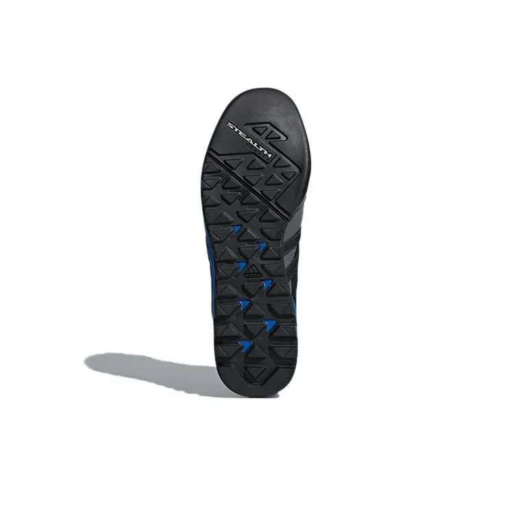 Adidas Terrex Solo Cushioned Wear-Resistant Breathable Low-Top Trekking Shoes Men's Black Blue-5