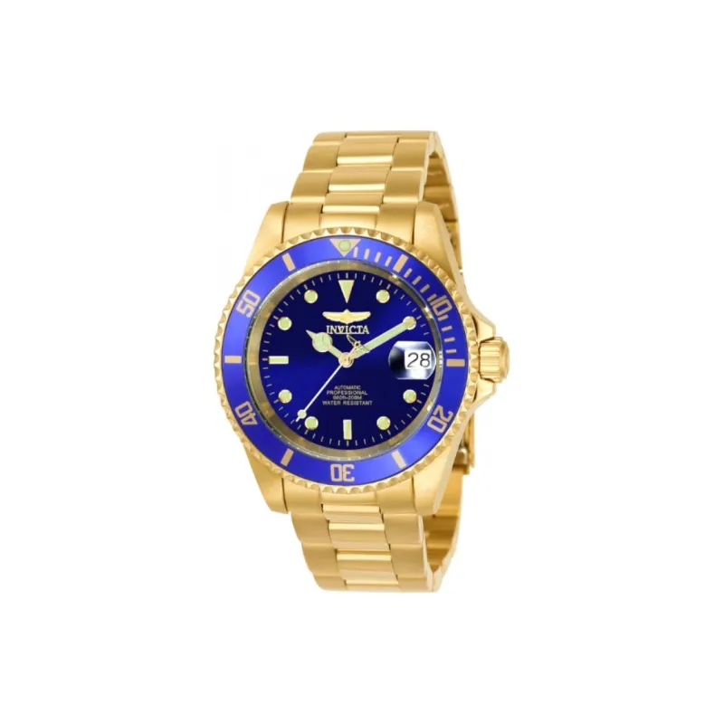 INVICTA Wrist Watch Automatic Mechanical Movement Stainless Steel Strap 40mm Blue Dial Men's Watches-0