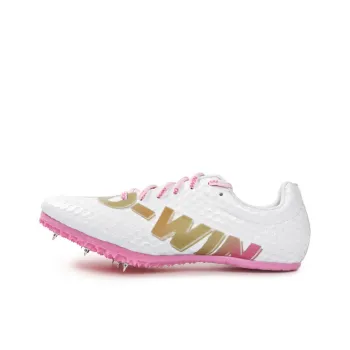 DO WIN Cushioned Slip Resistant Abrasion Resistant Breathable Low Top Training Running Shoes Unisex White Pink Gold