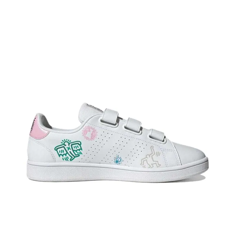 Adidas Neo Keith Haring X Adidas Neo Neo Advancourt Base 'White Blue Pink'-1