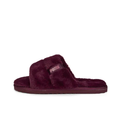 Puma Women's Fluff Solo Slippers 'Aubergine Dusty Orchid'