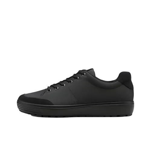 Ecco Skateboard Shoes Men Low-Top Black