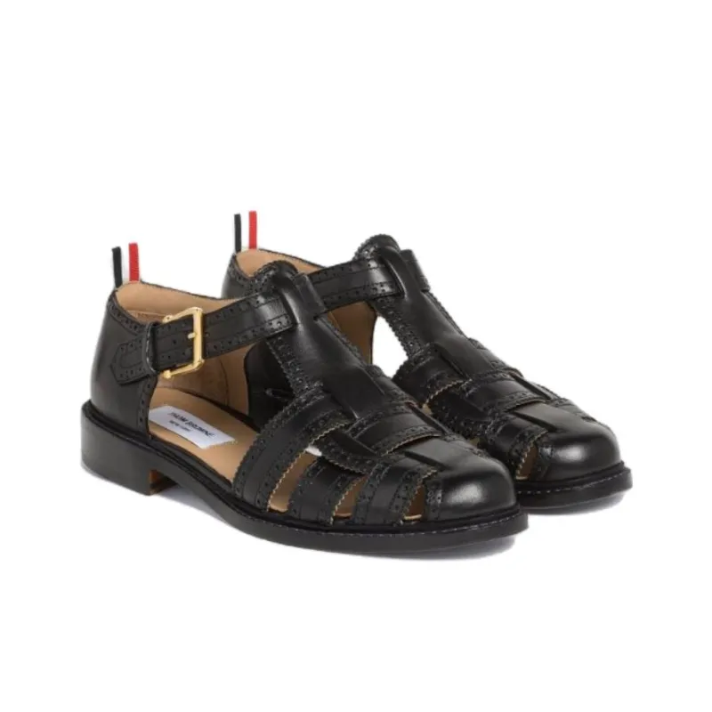 THOM BROWNE Round Toe Fisherman Sandals-2