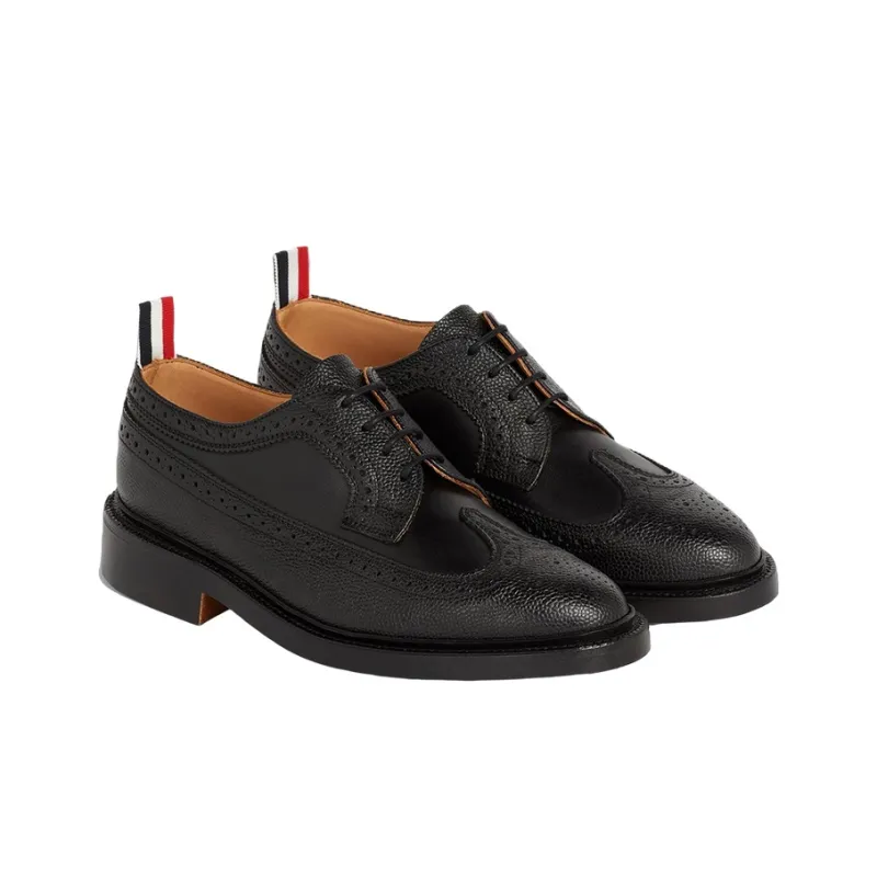 THOM BROWNE Longwing Pebbled Brogues-2