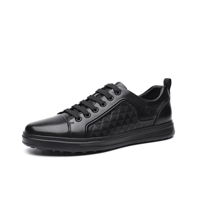 CHARRIOL Low-Top Skateboard Shoes Men's Black-1