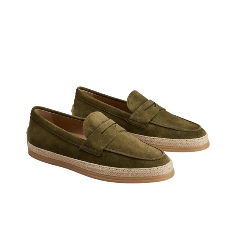 TOD'S Almond-toe Suede Loafers-2
