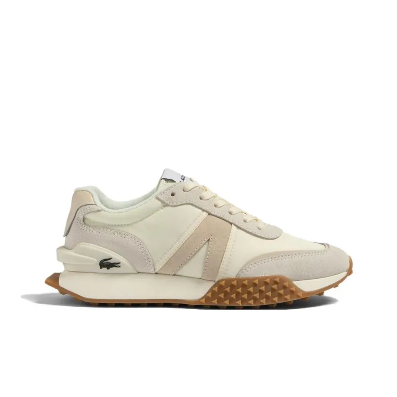 LACOSTE Anti Slip Wear Resistant Low Top Casual Shoes Women's Beige-1