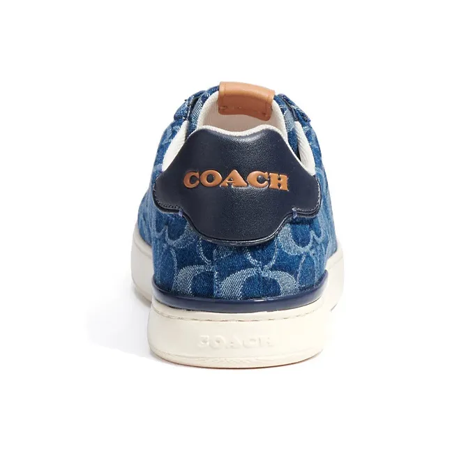 COACH Low Top Stylish Skateboarding Shoes Men's Blue-4