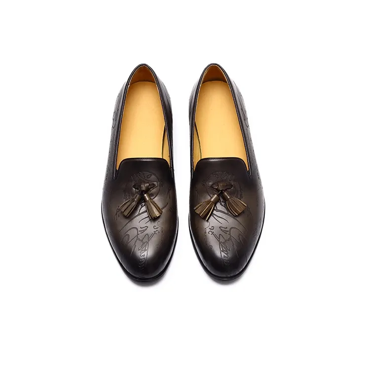 ASTON M.JAZZ Loafers Men Low Top Dark Gray/Brown-4