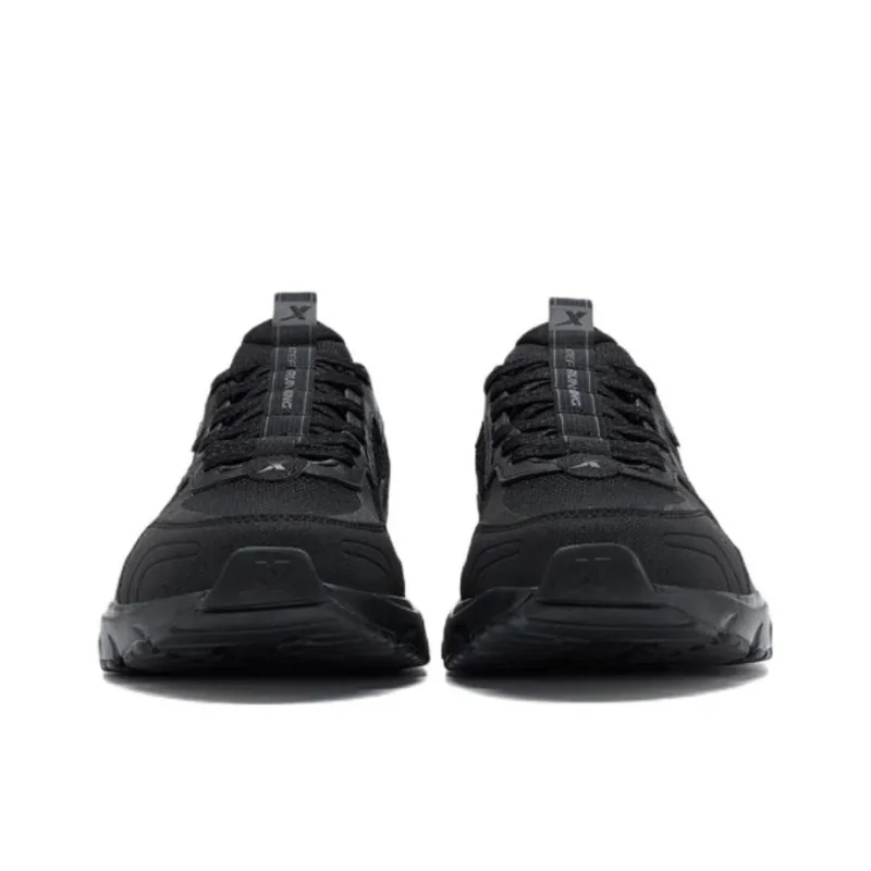 XTEP Slip Resistant, Abrasion Resistant, Breathable Low Top Running Shoes Men's Black-4