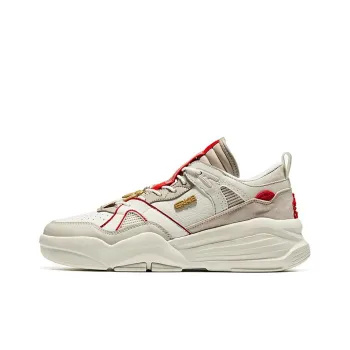 Erke Anti Slip Wear Resistant High Top Skateboard Shoes Microcrystal White Iron Man Gray