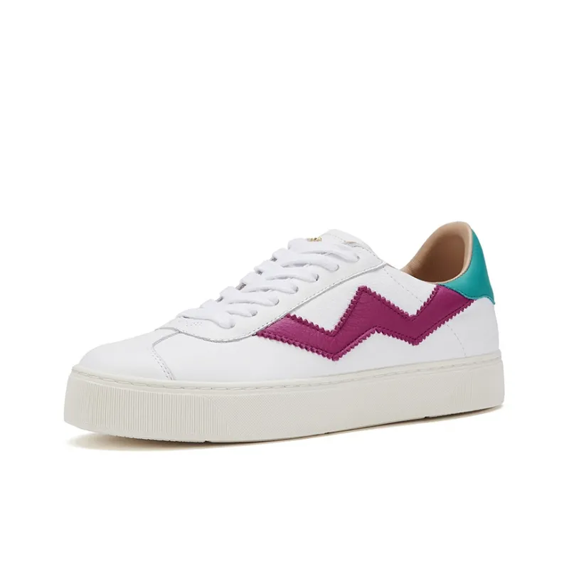 Stuart Weitzman/SW Daryl Adley Low Top Stylish Skateboarding Shoes Women's White-2