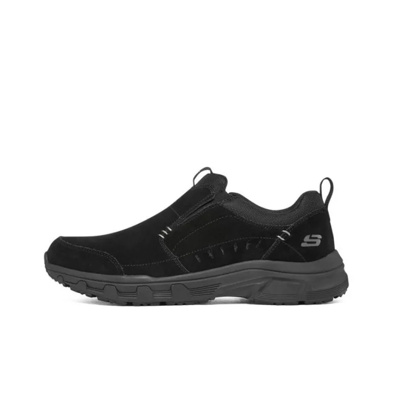 Skechers Oak Canyon Cushioning Slip Resistant And Abrasion Resistant Low Top Casual Shoes All Black-0