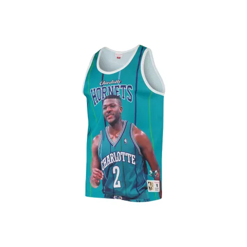 Mitchell Ness X NBA Basketball Jerseys Men Blue/Green