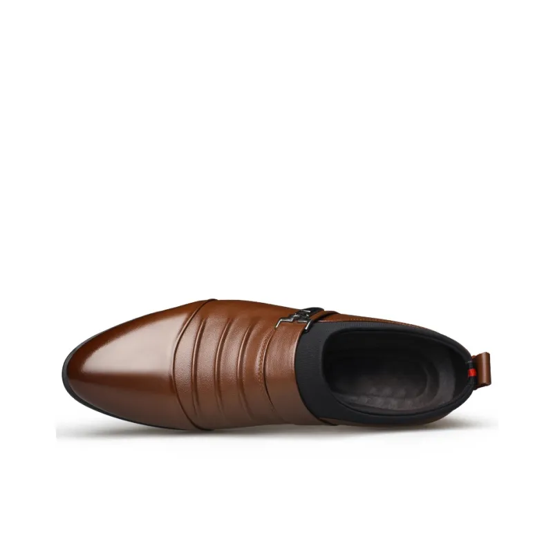 Bindu Dress Shoes Men Low Top Black/Brown-7