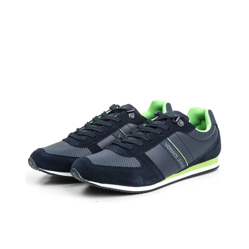 VERSACE JEANS Versace Slip-Resistant Low-Top Sports Casual Shoes Men's Dark Blue-1