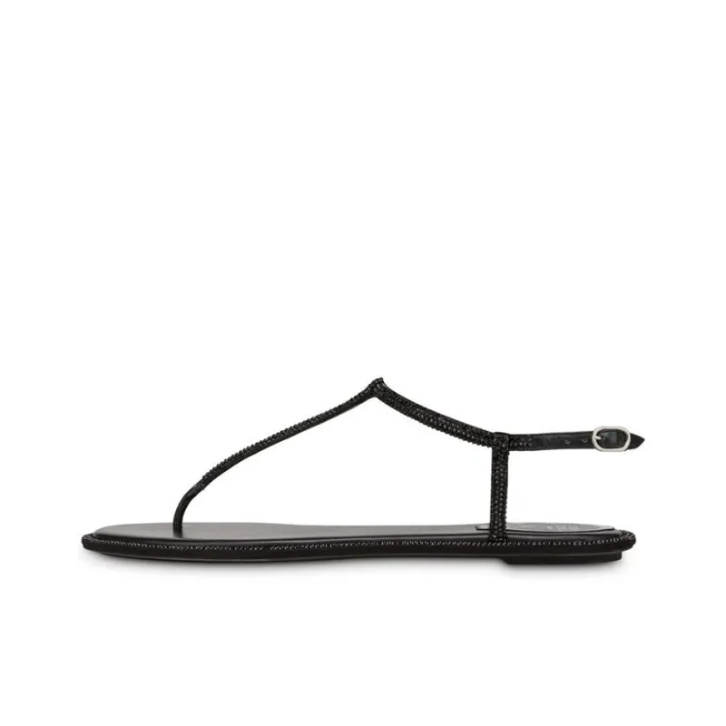 René Caovilla Open toe 13mm Leather Sandals-0