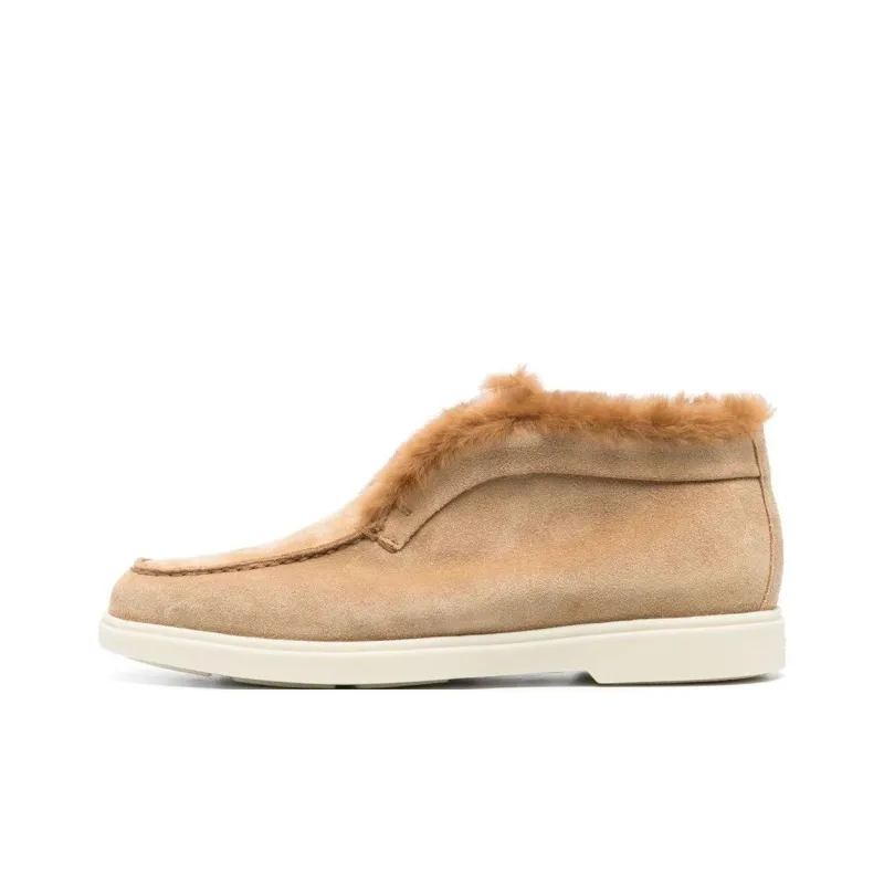 Santoni Shearling Ankle Boots Women's-0