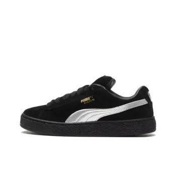 BILLY'S x PUMA Suede Anti Slip Wear Resistant Low Top Skateboard Shoes Women's Black Silver