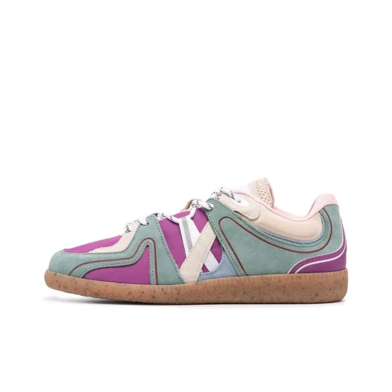 GANNI Skateboard Shoes Women's Low-Top Purple Gray-0