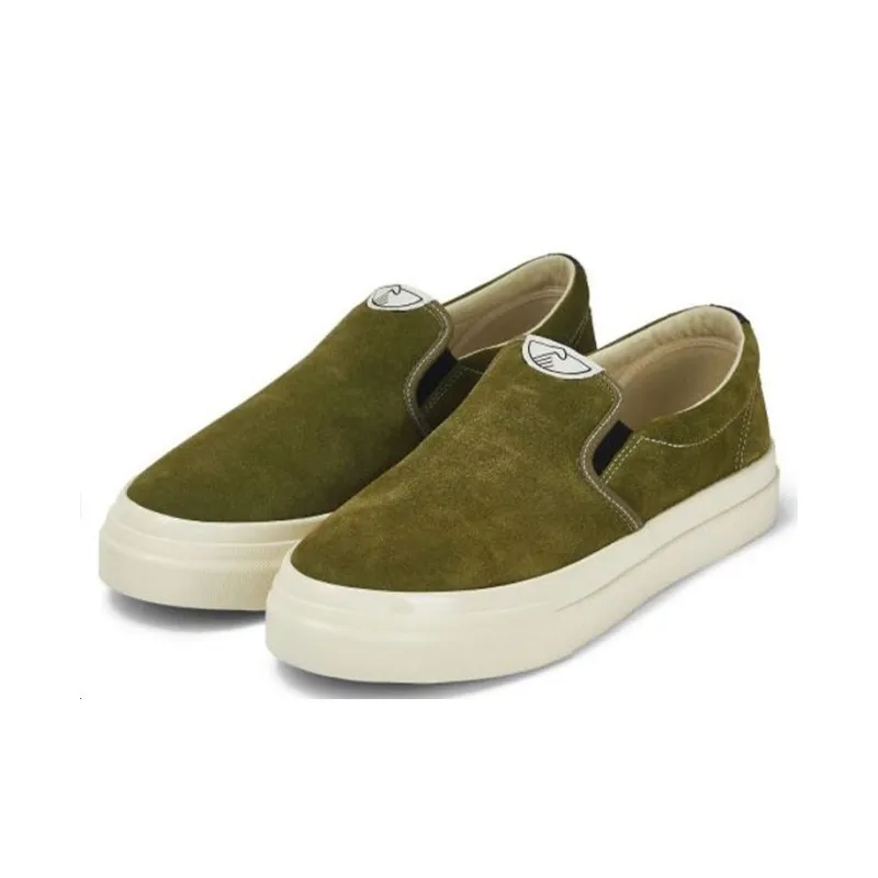 Stepney Workers Club Lister Stylish Skateboarding Shoes Men's Army Green-1