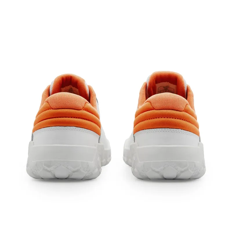 CAT Cushioning Anti Slip And Wear Resistant Low Top Outdoor Shoes Unisex White Orange-3