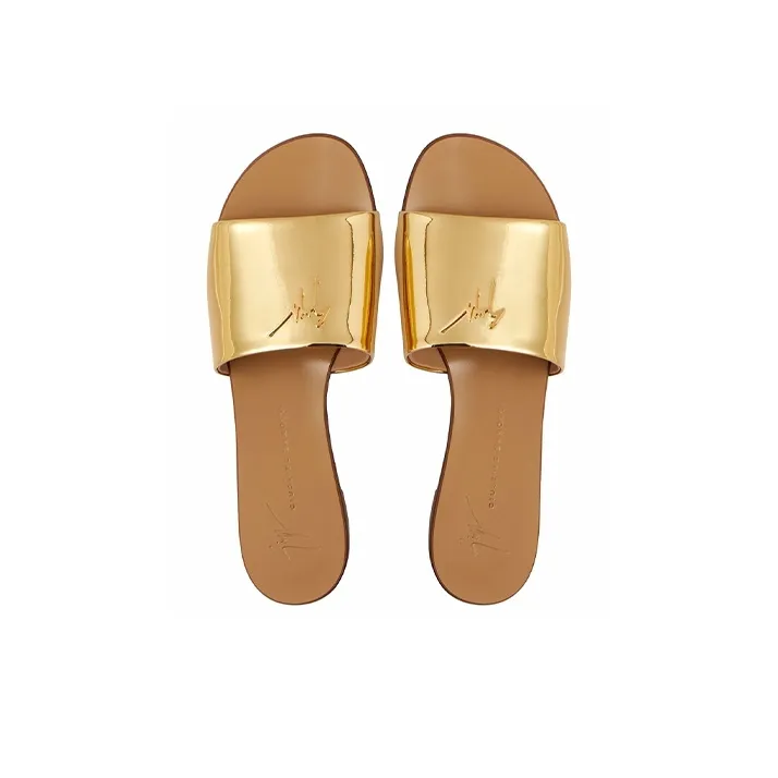 Giuseppe Zanotti Shirley Metallic Slides Women's-4