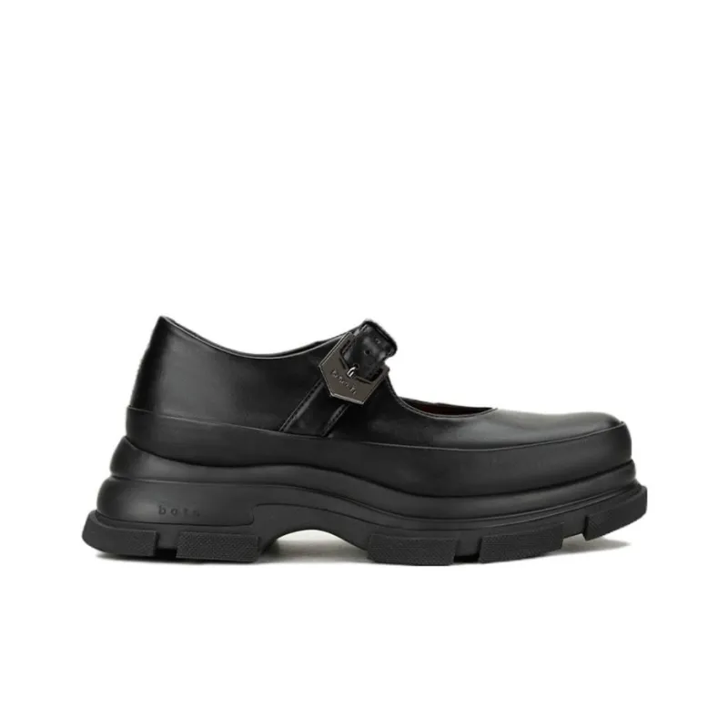 Both Casual Single Shoes 5cm Women's Black-1