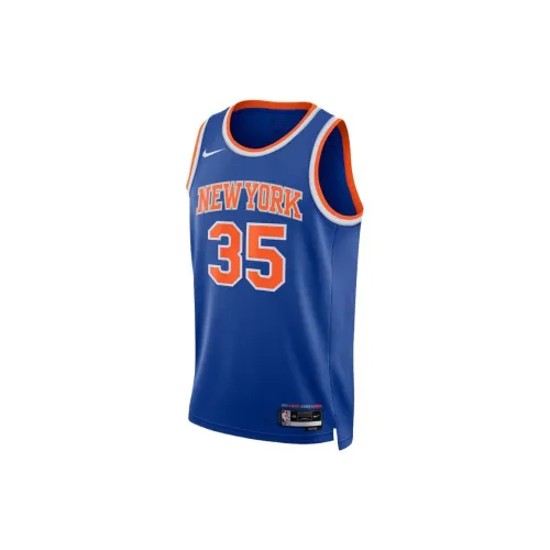 NBA New York Knicks Basketball Jerseys Unisex Blue