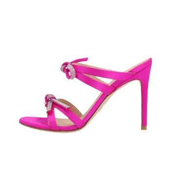 stuart weitzman 100mm Bow-detail Sandals