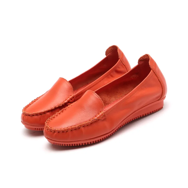 Cigna Gommino Loafers Women's Orange/Burgundy/Blue/Gray/White/Black-1