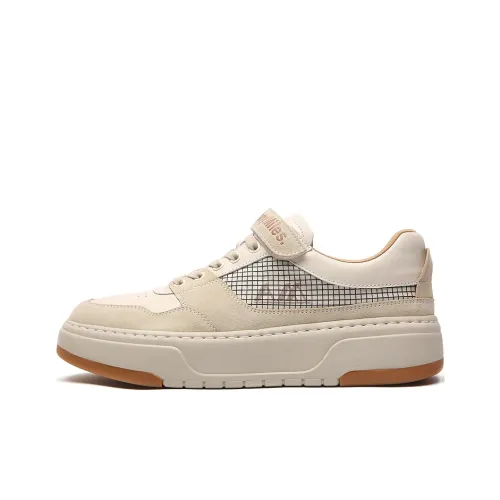Anthony Miles Skateboard Shoes Men Low Top Ecru