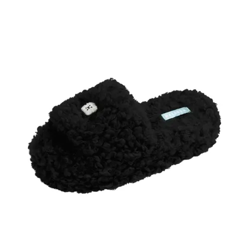 HERLIAN Slide Slippers Women's Black/Pink