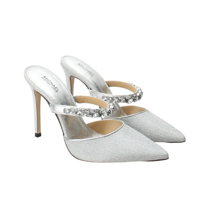 MICHAEL KORS Closed Toe Slippers Women's Silver-2