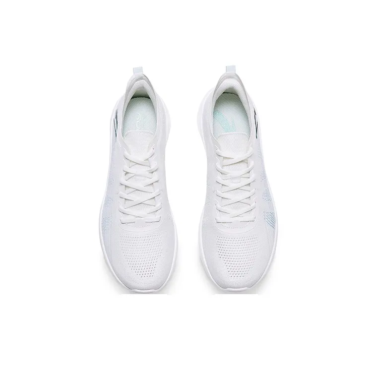 Anta Cushioning Anti-Slip And Wear-Resistant Breathable Rebound Low-Top Running Shoes Men's White Green-3