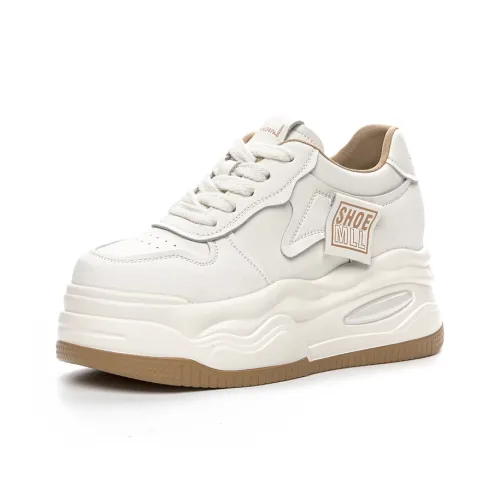 Shoe Cabinet Floral Language Lightweight Breathable Height Increasing Low-Top Skateboard Shoes 8cm Women's