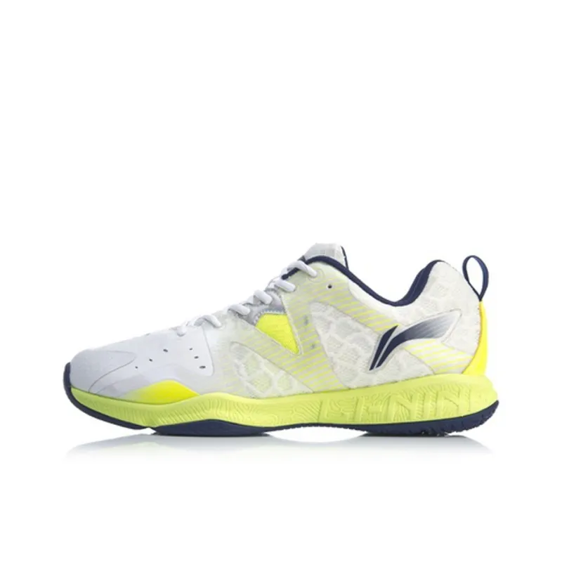LiNing Durable Breathable Lightweight Low-Top Badminton Shoes Unisex Standard White-0