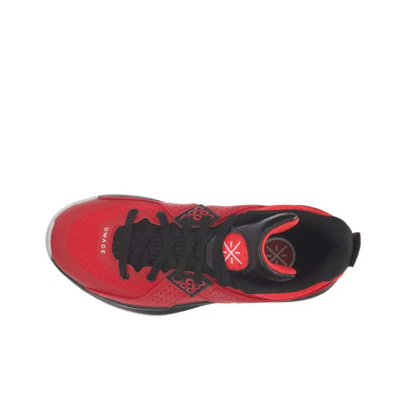 LiNing Way Of Wade All City 5 Cushioning, Slip Resistant, And Abrasion Resistant Mid Top Basketball Shoes Men's Red-4