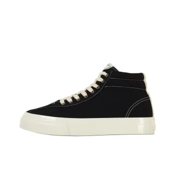 Stepney Workers Club Mid-Top Canvas Shoes Unisex Black