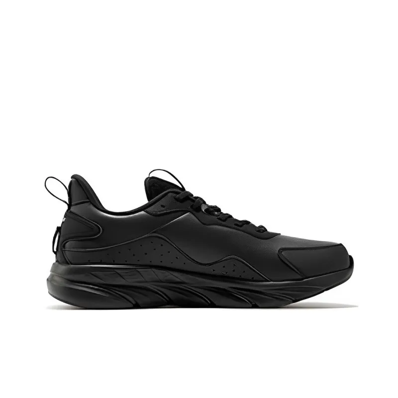 361° Cushioned Anti Slip And Wear Resistant Warm Rebound Low Top Running Shoes Men's Black-1