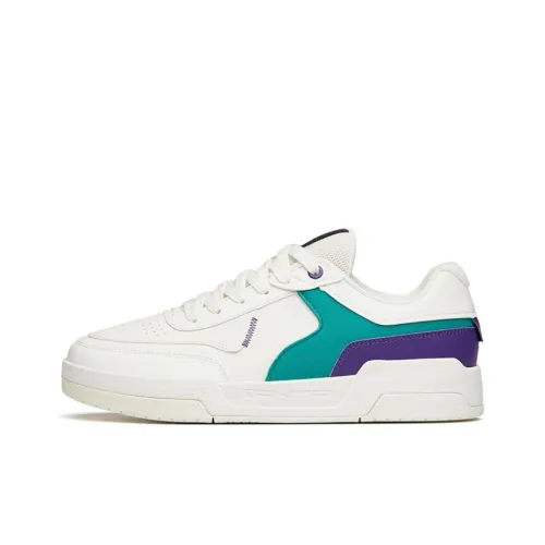 Anta Anti Slip And Wear Resistant Lightweight Low Top Skateboard Shoes Men's White Green