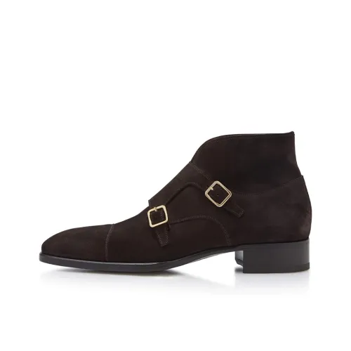 TOM FORD 30mm Suede Monk Shoes